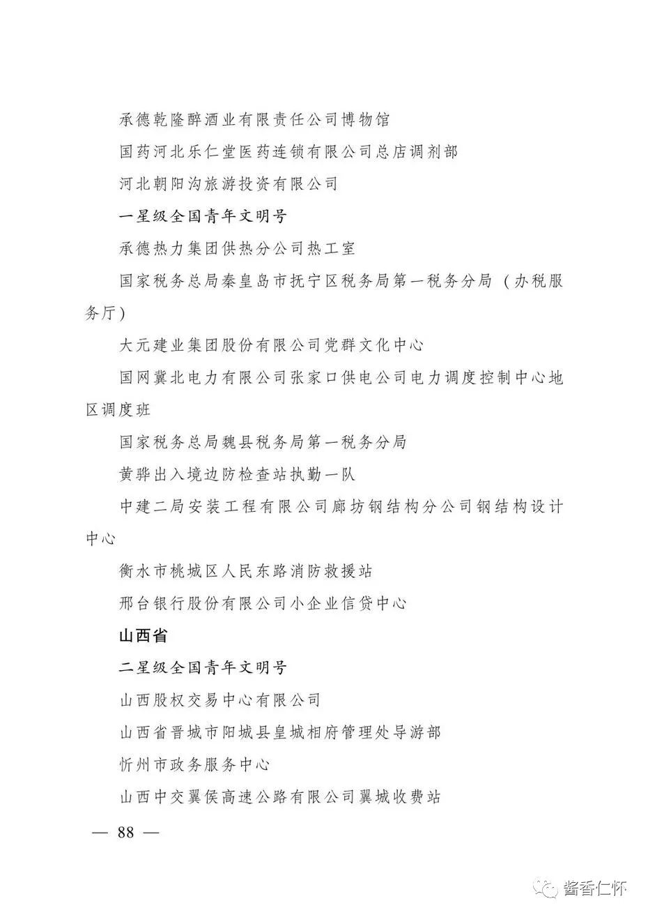 “全国青年文明号”！仁怀市税务局第一税务分局上榜→-酒通社