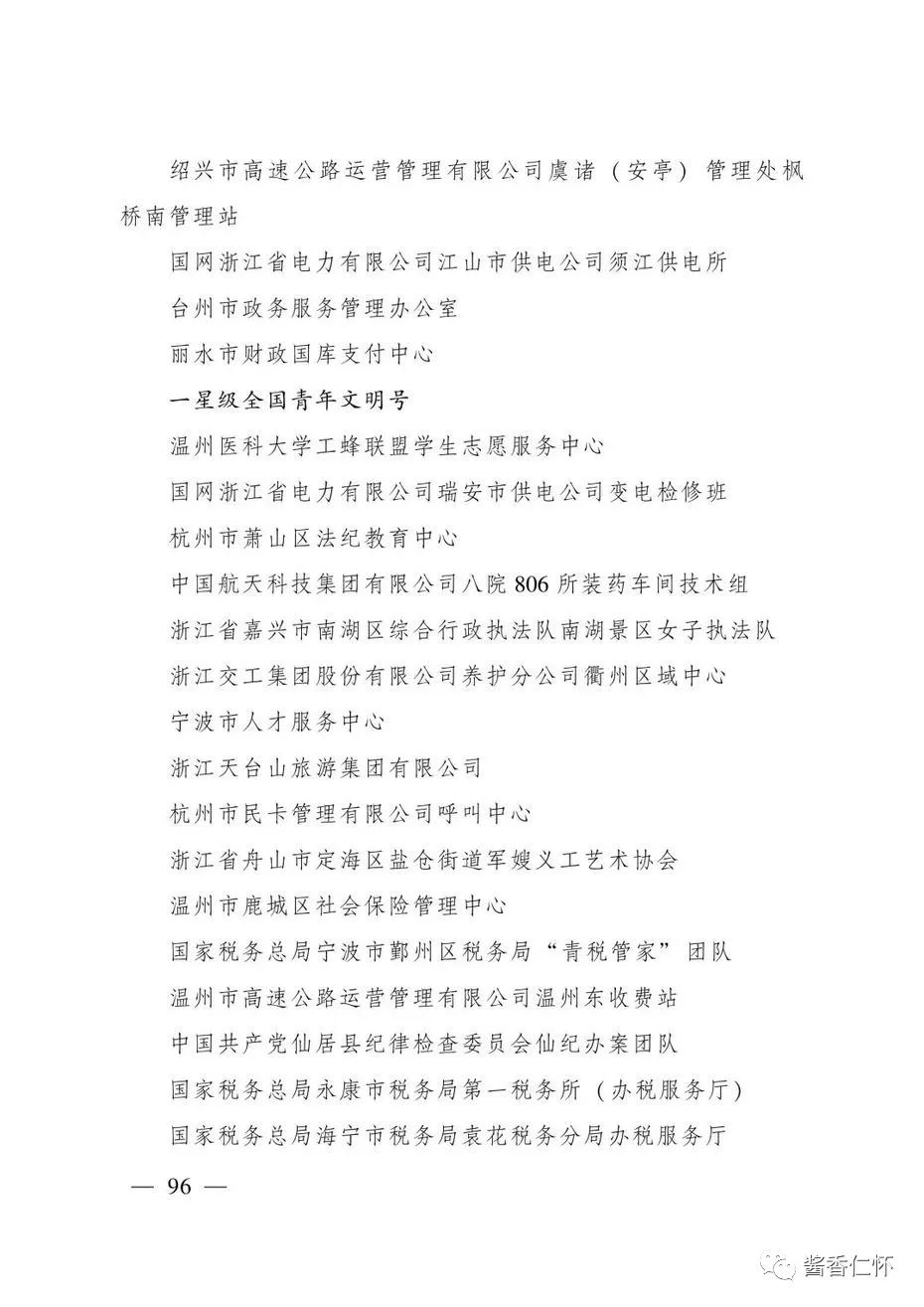 “全国青年文明号”！仁怀市税务局第一税务分局上榜→-酒通社